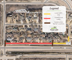 A map of the 2024 road repair closures affecting Church Avenue.